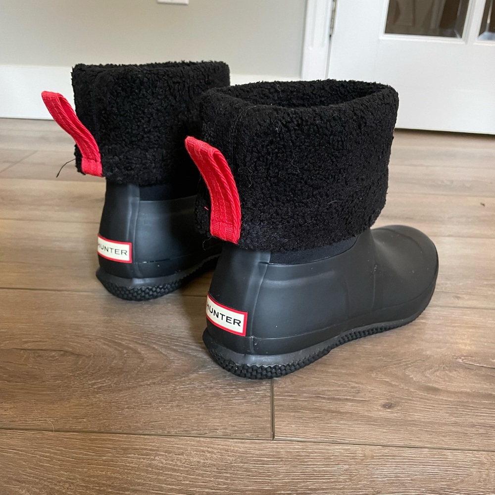 Hunter Women’s Insulated Roll Top Vegan Shearling Boots